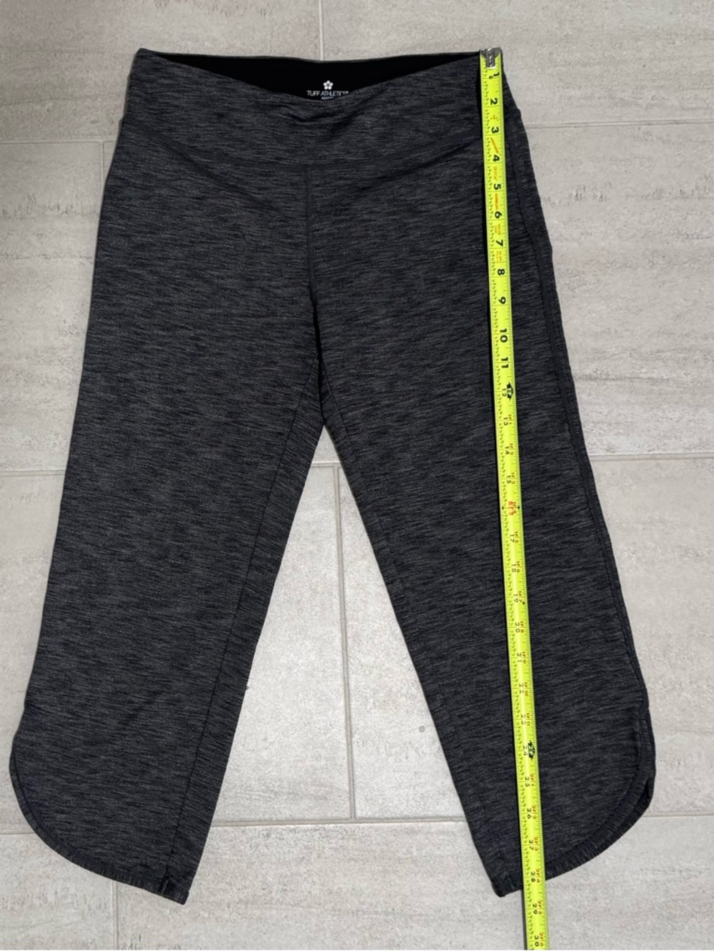 Tuff Athletics Girls' Heathered Charcoal Leggings - Picture 5 of 7